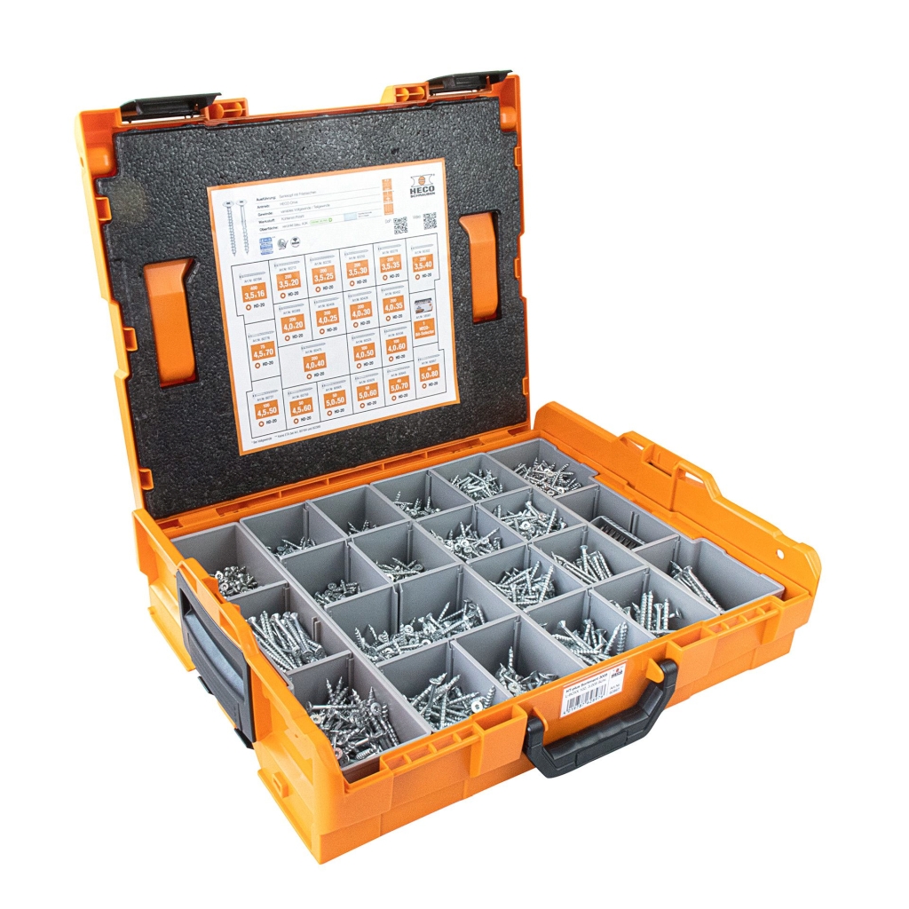 Bild von HECO-TOPIX-plus Sortimentskoffer 3005, HECO-L-BOXX 102 (3.005 Schrauben) (VPE=1 Stück)